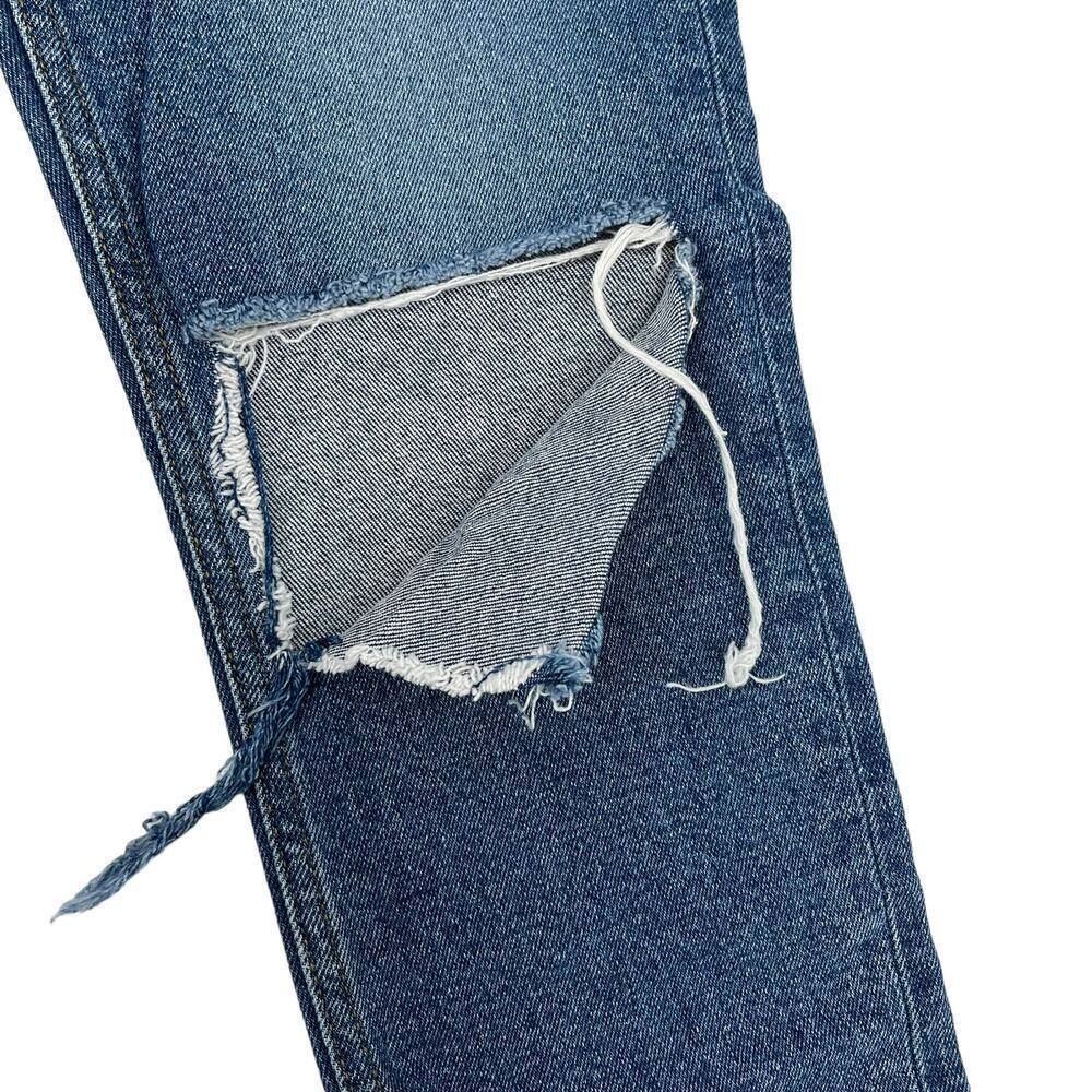 RE/DONE Jeans 90’s Skinny Ultra High Rise Broken Through w/ Rips Size 28 - Picture 10 of 14